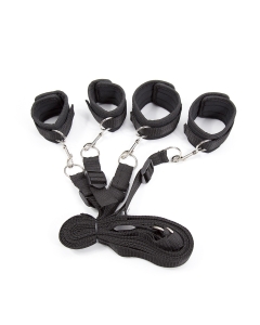 Bondage Bed Restraints Black