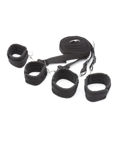 Bondage Bed Restraints Black