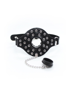 Mouth Gag with Closure Black