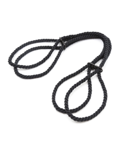 Rope Hand Cuffs Black