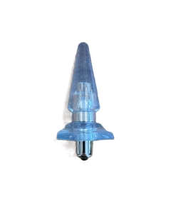 Vibrating Anal Plug 4.8" blue