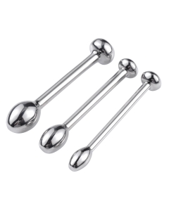 Rosebud Penis Plug  Set 3.pcs Silver