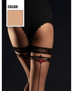 Taboo Hold-up Stockings 20 DEN M beige