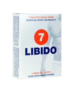 Libido 7 Jelly Sticks 5 x 10ml.