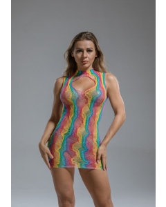 Short Dress 60218  Rainbow