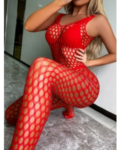 Bodystocking S/L - Red