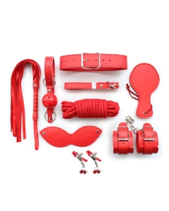 BDSM Set D (9pcs) Red