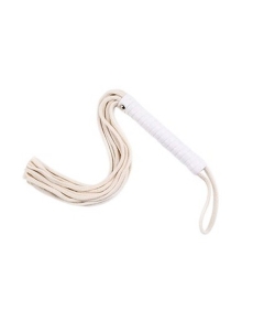 Rope flogger 48cm white