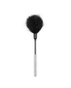 Bling feather tickler diamond 27cm black