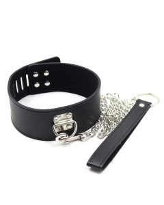 Collar with leash black