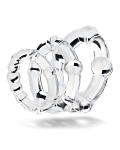 Cock Ring set (3pcs) clear