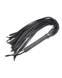 Leather Flogger 68 cm black