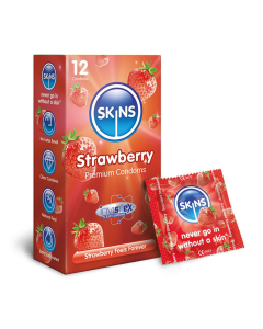 Skins Condoms Strawberry 12 (6-Pack)