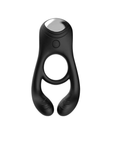 Veyron Vibrating Penis Ring With Remote Black