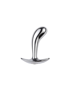 Curved Prostate Mass. Buttplug Metal Small